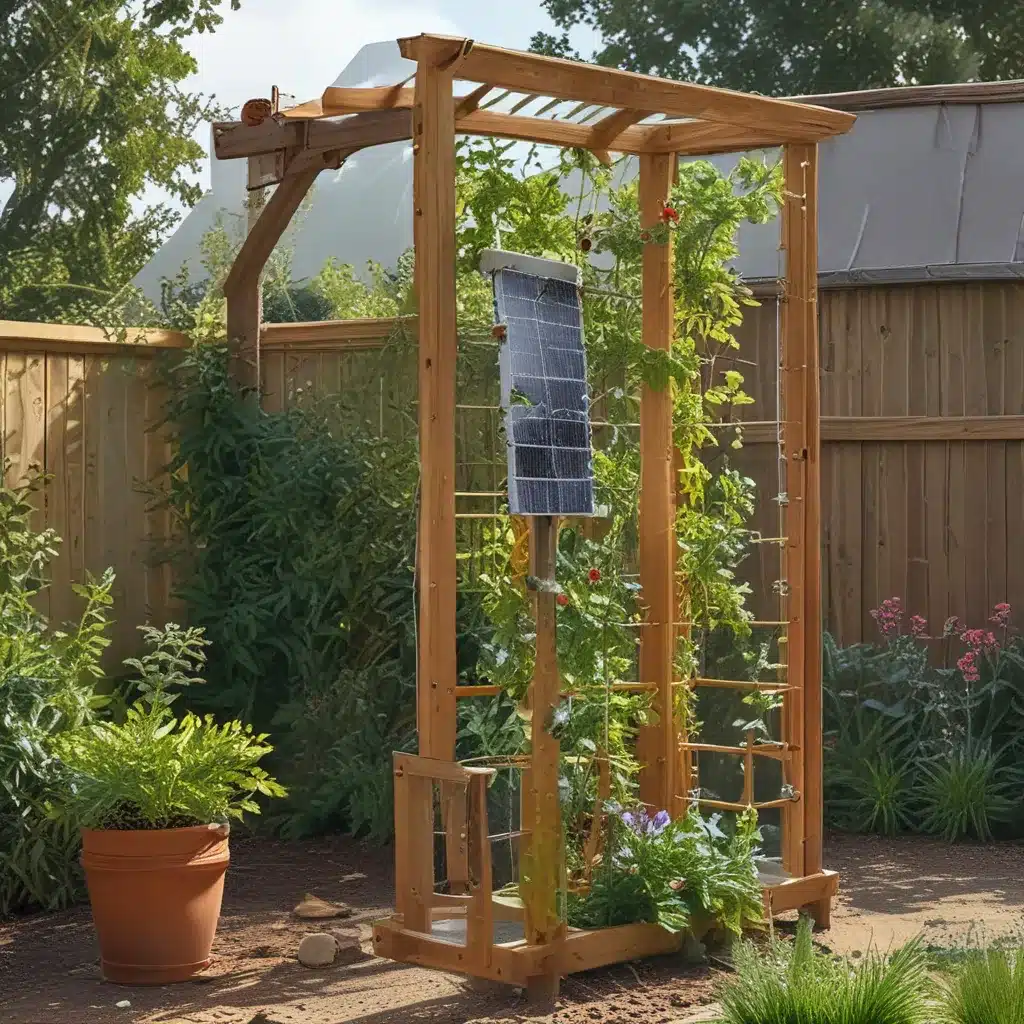 Build a Solar Trellis to Power Your Backyard